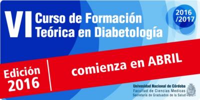 VI CURSO DE FORMACIÓN TEÓRICA EN DIABETOLOGÍA